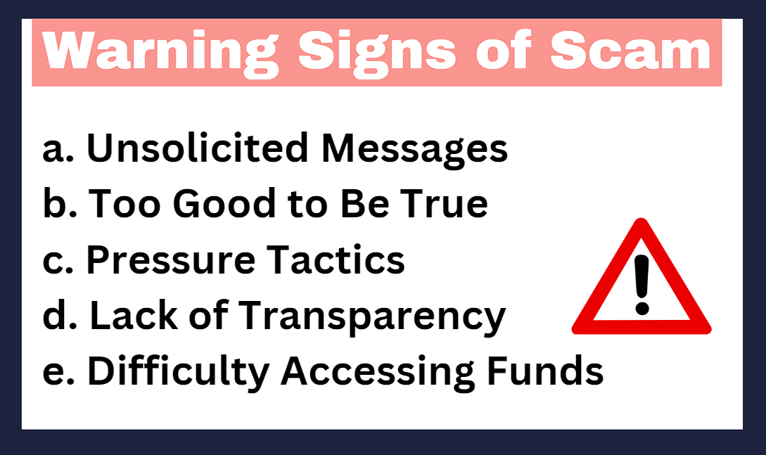 Warning Signs of Scam